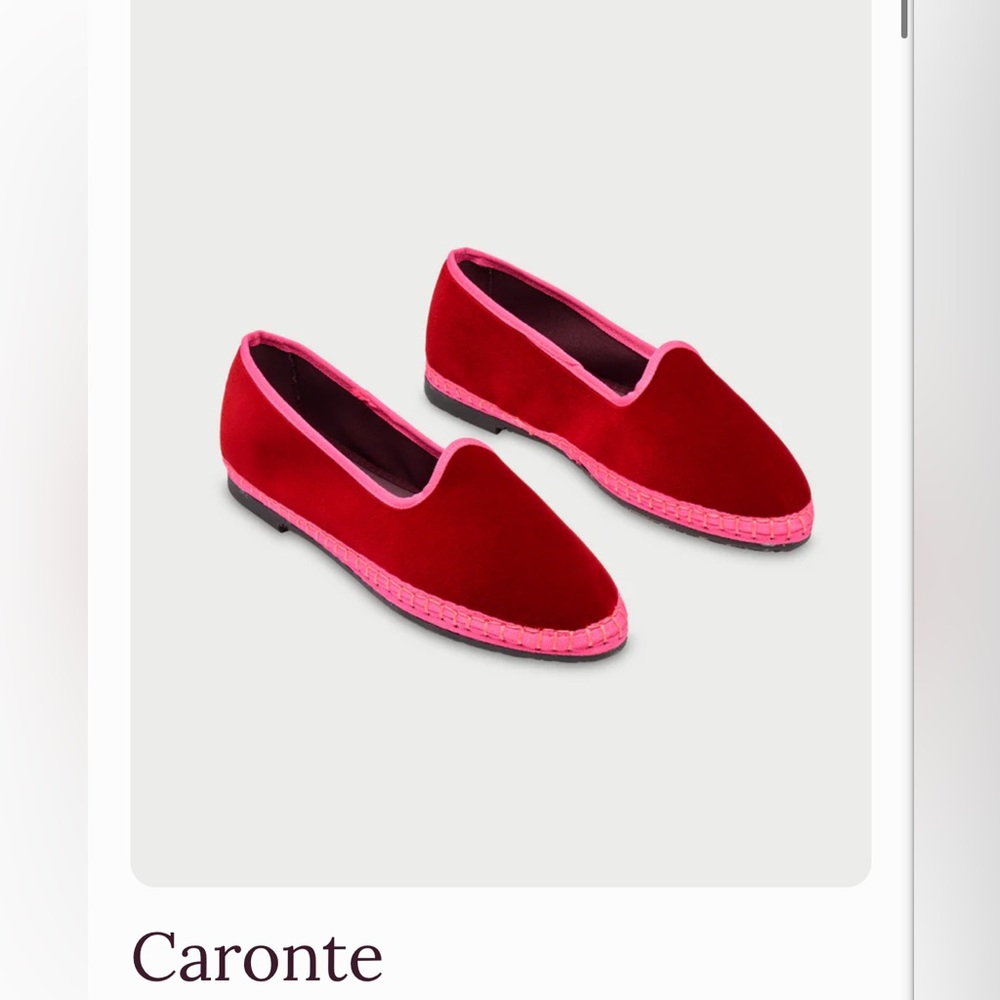 Flabelus Caronte Velvet Slippers, size 40
